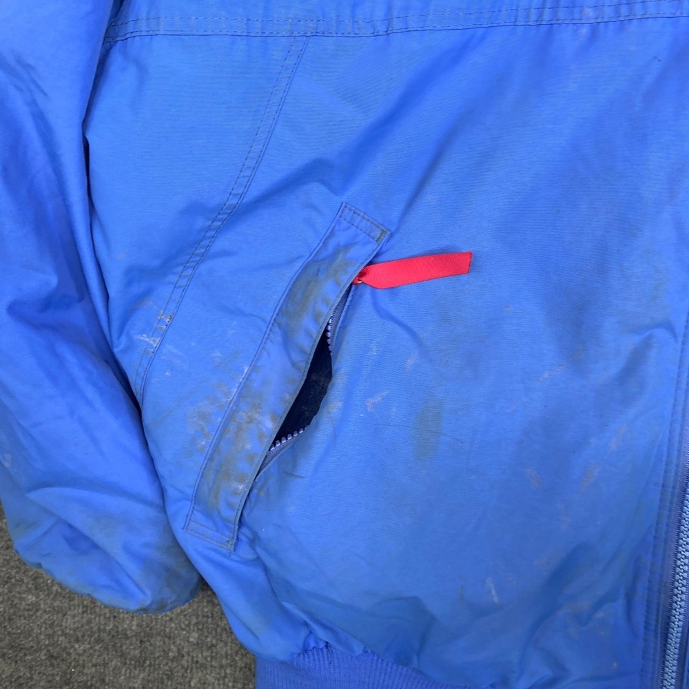 Patagonia Shelled Synchilla Jacket Mens L Blue Fleece Lined USA Style 28121 90s - Picture 4 of 13